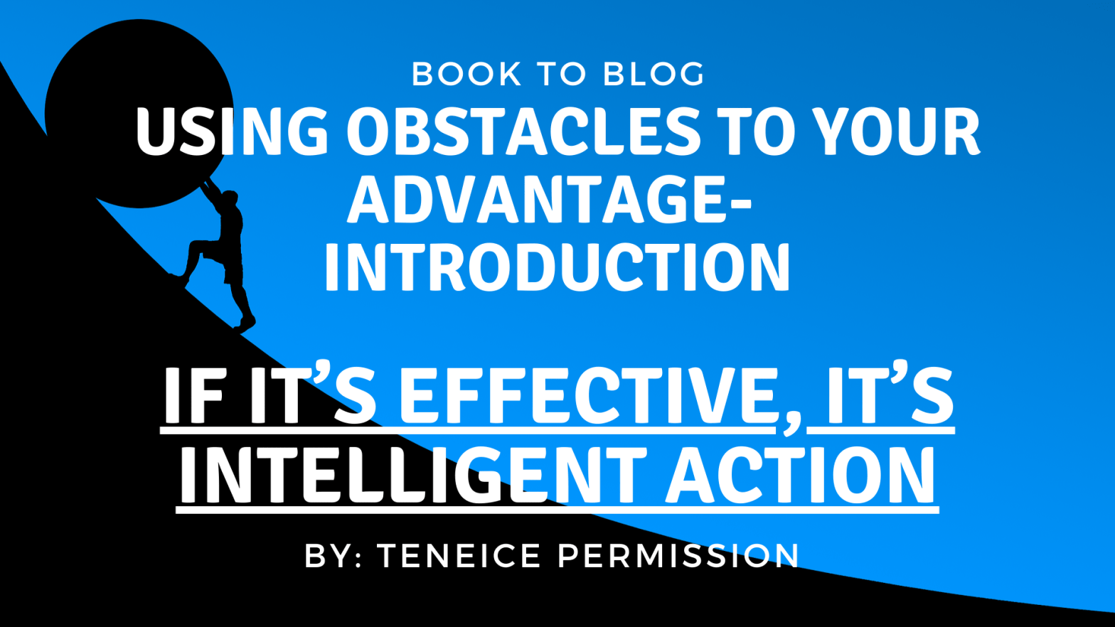 If it’s effective, it’s intelligent action.