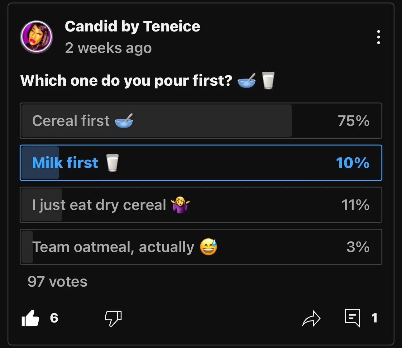 The question I thought would destroy the internet.